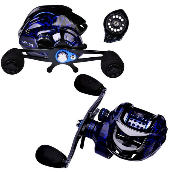 SPRING PARK High Strength Baitcasting Reel Micro General 7.2:1 Gear Ratio Metal Drag Baitcast Fishing Reels