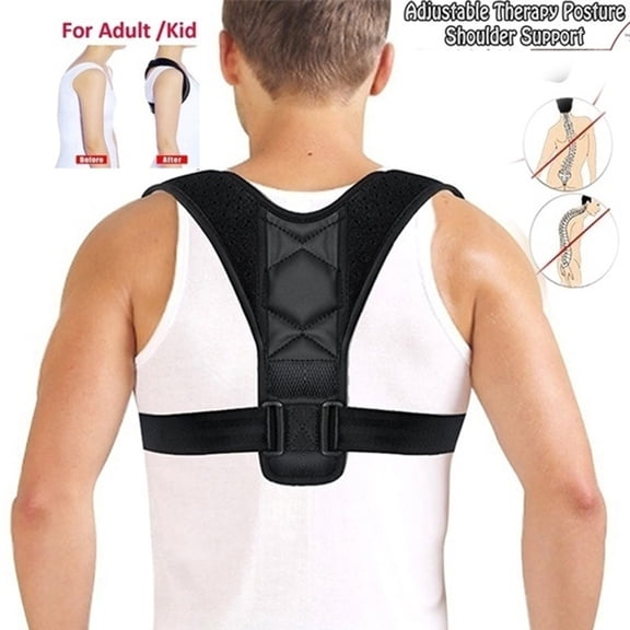 SPRING PARK Humpback Correction Belt,Adjustable Back Support Compression Shoulder Strap