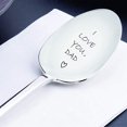 thumbnail image 1 of SPRING PARK I Love You Dad Engraved Spoon Coffee Stainless Steel Gift for Family friends, 1 of 7