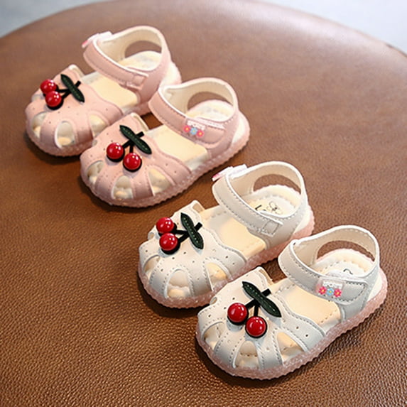 SPRING PARK Infant Baby Boys Girls Cartoon Summer Breathable Anti-Slip Sandals Soft Sole Crib Shoes