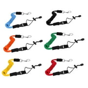 SPRING PARK Kayak Paddle Leash for Kayaks, Canoes and SUP Paddle Boards. TPU Bungee Leashes for Kayak Oars