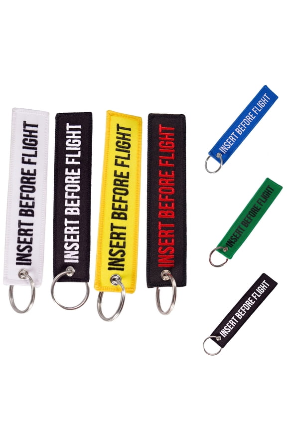 Keyring Key Print Embroidery Tag Holder for Motorcycles Cars Key Chain Gift