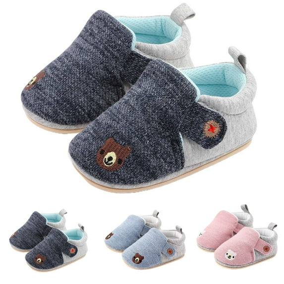 SPRING PARK Kids' Baby Toddler Anti-slip Slippers Socks Baby Boys Girls Bear Shoes Spring Summer