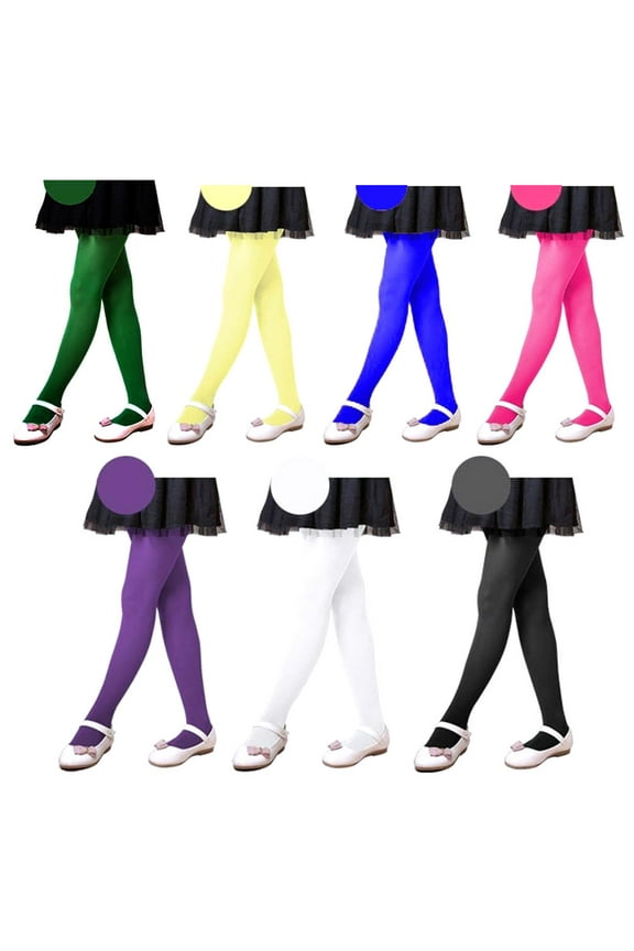 Kids Children Girls Candy Color Elastic Tights Pantyhose Ballet Long Dance Leggings Hosiery Stockings