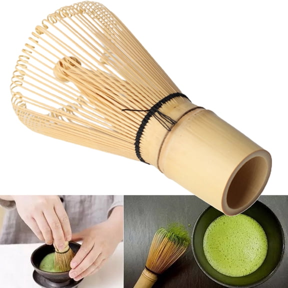 SPRING PARK Kitchen Matcha Bamboo Brush DIY Coffeeware Grinder Powder Whisk Green Tea