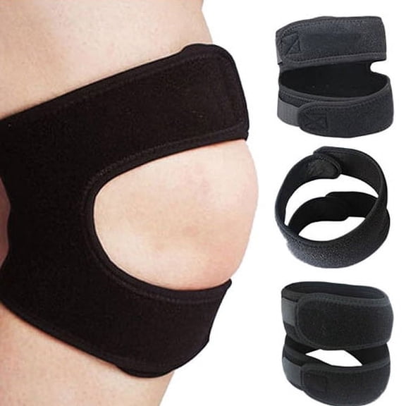SPRING PARK Knee Support Brace Open Patella Protector Running Strap Injury Pain Relief Adjustable