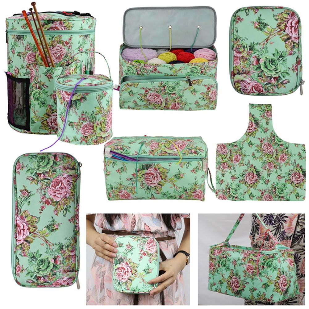 Yarn Storage LOOEN Large Tote Bag – Portable Knitting & Crochet ...