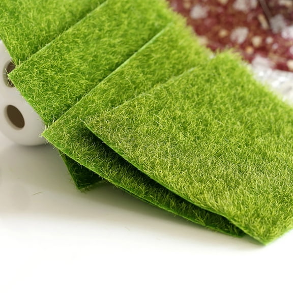 SPRING PARK Lawn Miniature Artificial Grass Fairy Dollhouse Garden Ornament Craft Decor