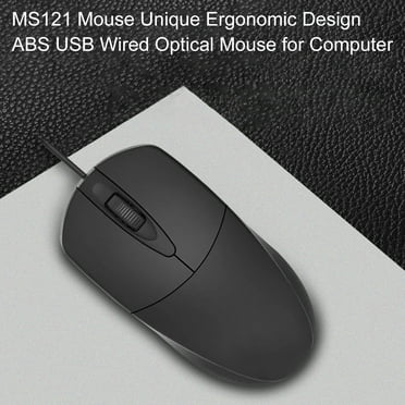 SPRING PARK MS121 Mouse Unique Ergonomic Design ABS USB Wired Optical Mouse for Computer
