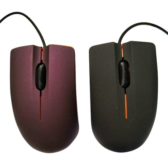 SPRING PARK Matte 1200DPI 3 Keys USB 2.0 Wired Optical Gaming Mouse for PC Laptop (Red)