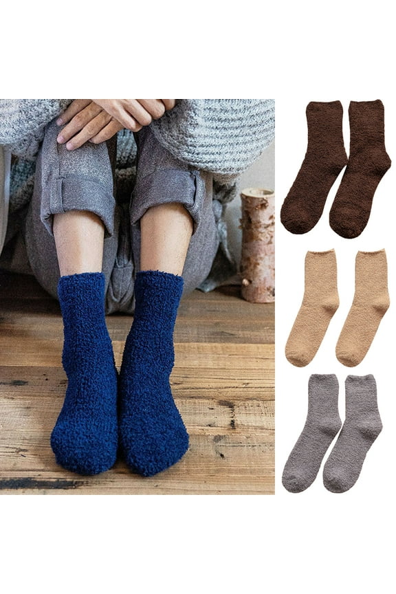 Men Cozy Socks Men Winter Thickened Warm Sleep Bed Floor Home For Daily Wear