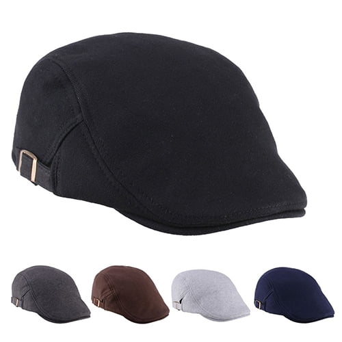 SPRING PARK Men Women Unisex Duckbill Fashion Classic Beret Cabbie Cowboy Flat Hat Casual Golf Driving Cap