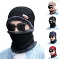 thumbnail image 1 of SPRING PARK Mens Winter Beanie Hats Scarf Set Warm Knit Hat Skull Cap Neck Warmer for Men for Outdoor, 1 of 4