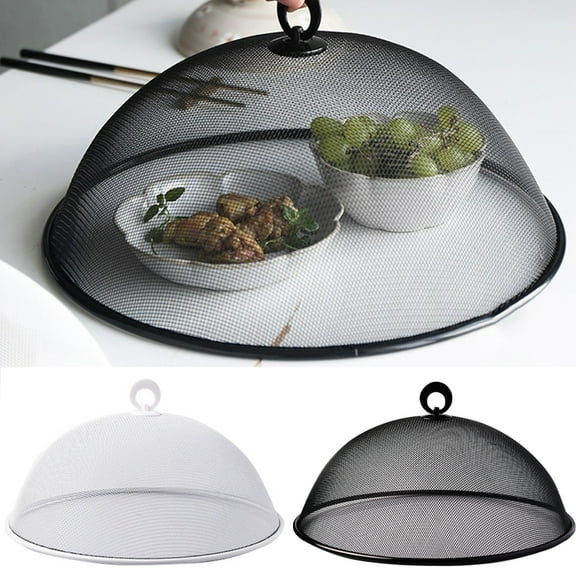 SPRING PARK Mesh Food Cover Iron Food Tent Dining Table Food Lid Dish Cover Anti Fly Bugs Mosquitoes,Reusable Fine Mesh Food Covers for Outdoors