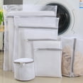 thumbnail image 1 of SPRING PARK Mesh Laundry Bags for Delicates with Premium Zipper, Travel Storage Organize Bag, Clothing Washing Bags for Laundry, Blouse, Bra, Hosiery, Stocking, Underwear, 1 of 7
