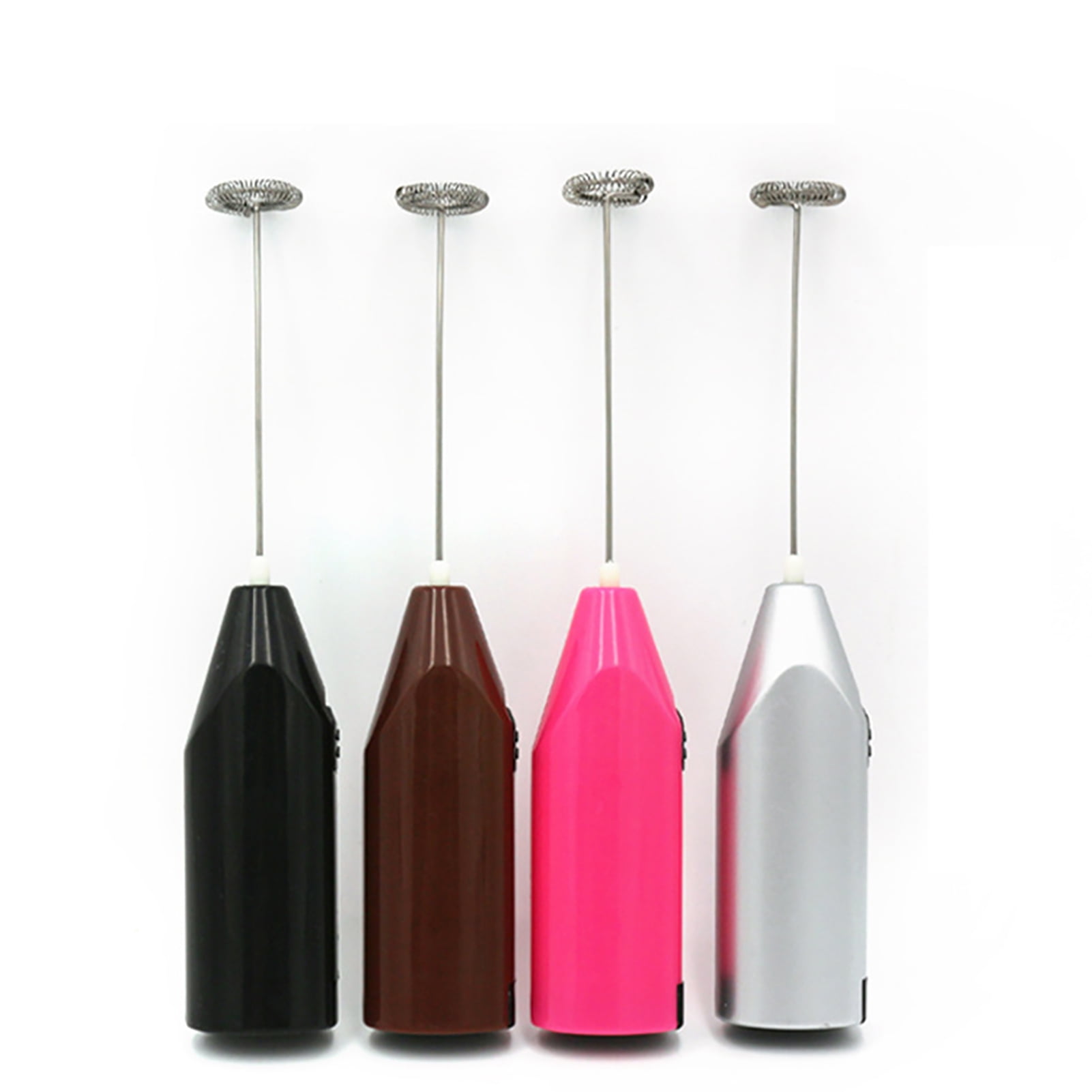 New Handheld Electric Whisk Drink Mixer 2 Spring Whisk Head One Touching Battery  Operated Whisk Perfect for Chocolate 