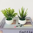 thumbnail image 1 of SPRING PARK Mini Artificial Bonsai Faux Potted Plant Desk Display Fake Tree Pot Ornaments,Fake Plant with Plastic Pots for Home,Shower Room Decoration, 1 of 6
