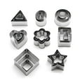 thumbnail image 1 of SPRING PARK Mini Cookie Cutter Shapes Set - 24 Small Molds to Cut Out Pastry Dough, Pie Crust Fruit - Tiny Stainless Steel Metal Stamps Cut Fondant Mold, 1 of 7