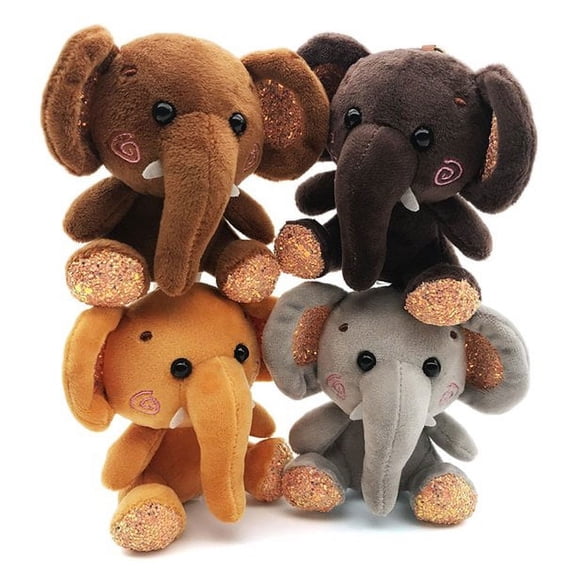 SPRING PARK Mini Elephant Plush Stuffed Doll Pendant Keychain Key Chain Holder Bag Decor