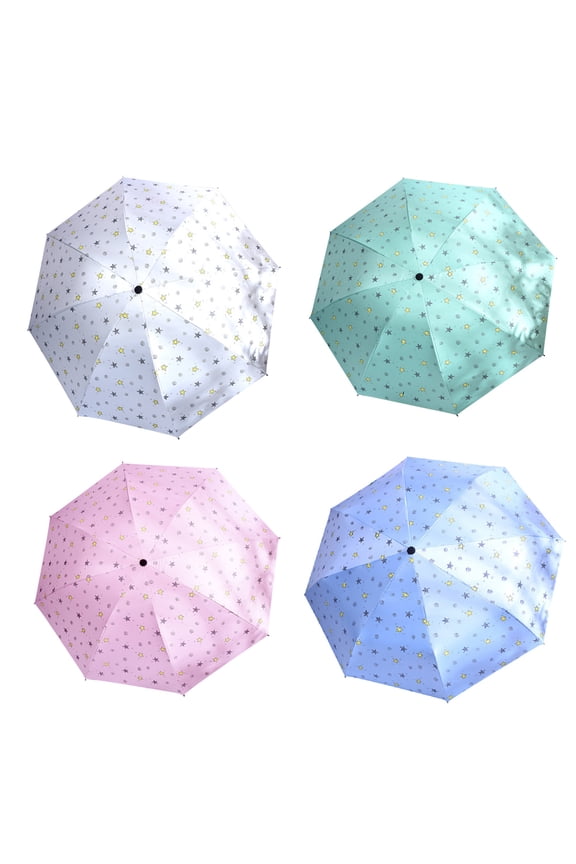 Mini Folding Waterproof Windproof Anti-UV Rain Sun Compact Super Travel Umbrella