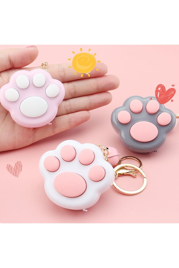 Mini Handle Game Keychain, Mini Cat Paw Game Keychain, Fidget Classic Game Controller Stress Reducer, Hand Fidget Toy Decompression Toy, LED Electronic Memory Games for Kids Adult