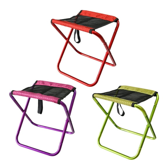 SPRING PARK Mini Portable Folding Stool, Camping Fishing Thickened Cloth Stool for Adults Fishing Hiking Gardening and Beach
