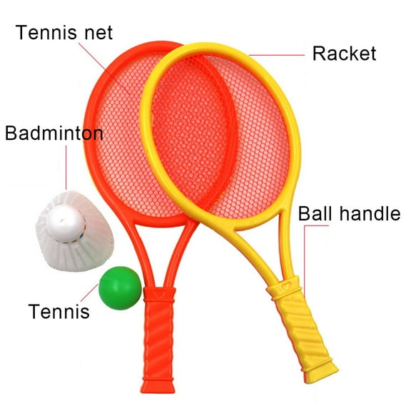 SPRING PARK Mini Portable Simulation Badminton Rackets Ball Set Family Children Sports Leisure Toy Educational Play Toy