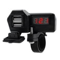thumbnail image 1 of SPRING PARK Motorcycle Multifunctional Dual USB Mobile Phone Charger Adapter with Voltmeter, 1 of 6