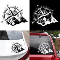 SPRING PARK Mountain Compass Car Vehicle Body Window Reflective Decals Sticker Decoration
