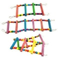 thumbnail image 1 of SPRING PARK Multicolor Ladder Bridge Colorful Small Bird Toy Ladder Climbing Bridge Budgie Parakeet Swing, 1 of 7