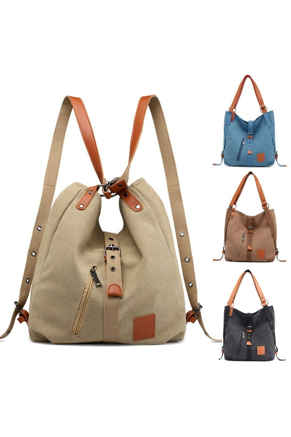 Multifunctional Canvas Lady Casual Women Portable Cross-body Bag
