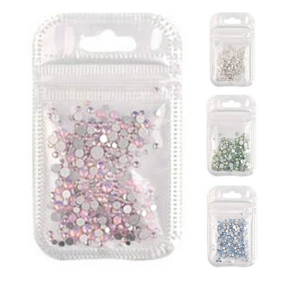 SPRING PARK Nail Art Rhinestones Nail Crystal Gems Nail Diamonds, Gold Silver Nail Art Studs Colorful Nail Sequins & Rhinestones for Nails Kit for Nail Art Supplies Accessories