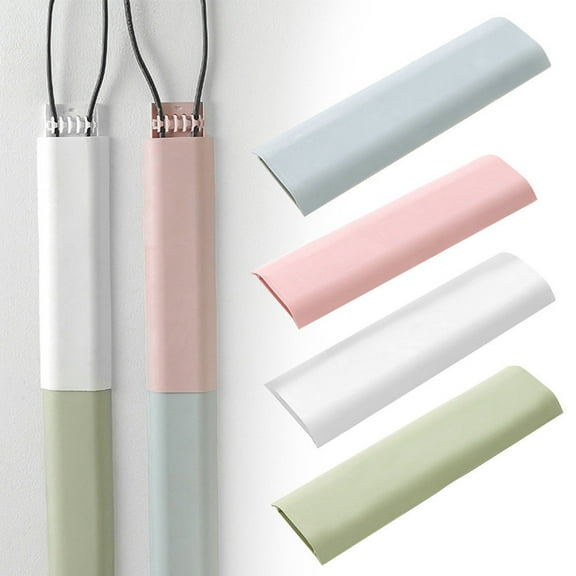 SPRING PARK Network Cable Storage Tube, Computer Cable Fixing Clip, Self-adhesive Cable Organizer, Wall Mount Space-saving Wire Wire Tube Fixing Clip