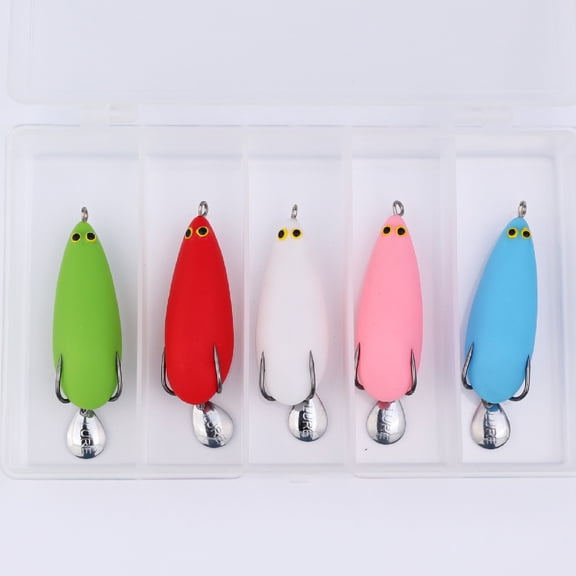 SPRING PARK New Version Metal Frog Fishing Lures, 1Pc Lures, Fishing Hook Rotating Tail, Fishing Lures for Bass, Freshwater Saltwater Carp Bass Pike