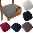 thumbnail image 1 of SPRING PARK Non-Slip Stretch Polyester Spandex Chair Seat Slipcover, Coffee, 1 of 7