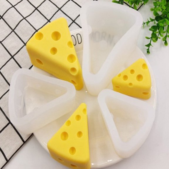 SPRING PARK Non stick 3D Cheese Shape Silicone Mousse Mold for Baking Cake Candy/French Dessert/Pastry/Chocolate Mold