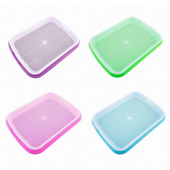 SPRING PARK Nursery Tray Seed Germination Tray Healthy Wheatgrass Seeds Grower & Storage Trays for Garden Home Office