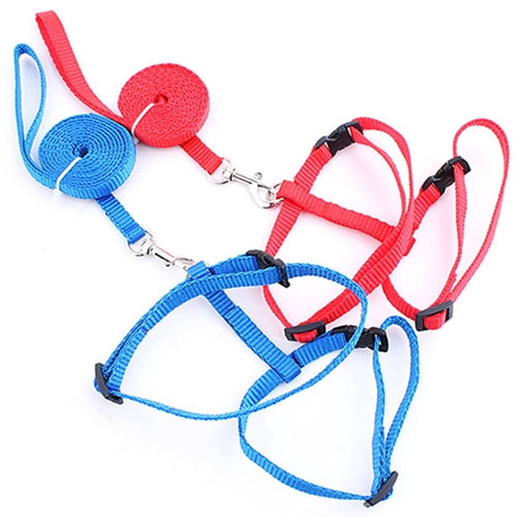 SPRING PARK Nylon Cat Puppy Pet Harness and Leash Adjustable Traction Strap Outdoor Rope for Small Dogs Puppy Cats Large Size Birds