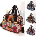 thumbnail image 1 of SPRING PARK Nylon Shoulder Bag Multi Pocket Zipper Tote Floral Print Crossbody Shoulder Handbag, 1 of 7