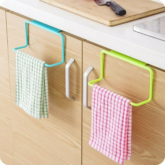 SPRING PARK Over Door Towel Rack Holder Rail Bathroom Kitchen Shelf Organizer Cabinet Hanger