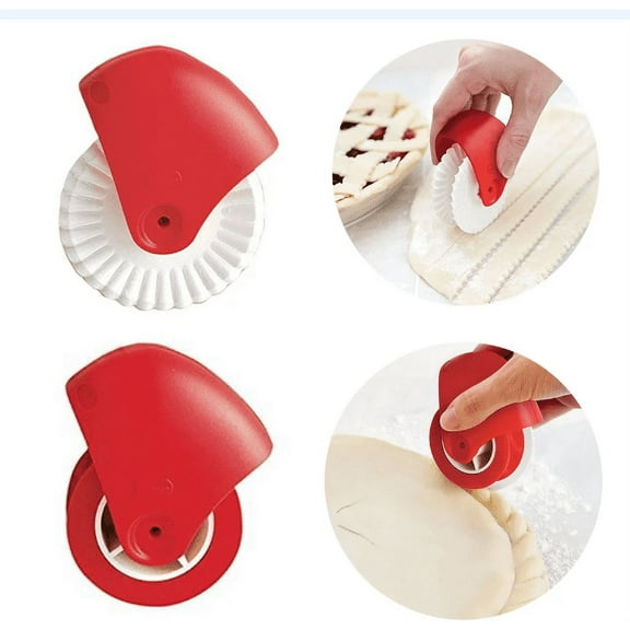 SPRING PARK Pastry Wheel Roller Decorator And Cutter, Silicon Pizza Rolls Pie Crust Mold Cutter Baking Ravioli Lattice Pastry Tool Accesories