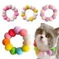 thumbnail image 1 of SPRING PARK Pet Cat Colorful Plush Balls Puppy Cat Neck Collar Decor Photography Accessories, 1 of 6