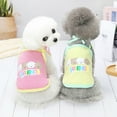 thumbnail image 1 of SPRING PARK Pet Clothes Letter Animals Printing Clothing, Puppy T-Shirt Cotton Cat Vest Apparel with Bibs Doggy Shirts Soft and Breathable Outfits for Small Medium Dogs, 1 of 7