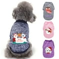 thumbnail image 1 of SPRING PARK Pet Dog Christmas Patterns Clothes Knitwear Dog Sweatshirt Soft Thickening Warm Pup Dogs Shirt Winter Puppy Sweater for Dogs, 1 of 6