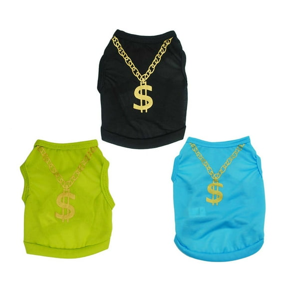SPRING PARK Pet Dog Clothes Soft Comfortable Sleeveless Puppy T Shirt Clothing For Small Dogs Chihuahua Vest Apparel