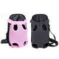 thumbnail image 1 of SPRING PARK Pet Dog Sling Legs Out Design Outdoor Travel Durable Canvas Portable Mesh Cloth Front Chest Pack Carrier Backpack Shoulder Bag For Dogs Cats Puppy Carriers Bag, 1 of 7