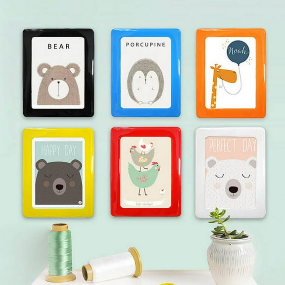 SPRING PARK Photo Frame Magnetic Picture Frame Fridge Magnet Refrigerator Decor