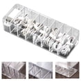 thumbnail image 1 of SPRING PARK Plastic Cable Management Box, Clear Power Cord Organizer with Compartments, Electronics Organizer for Office, Home Use, Desk Accessories Storage for Stationery Supplies, 1 of 7