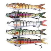 SPRING PARK Plastic Multi Jointed Fishing Lures for Bass