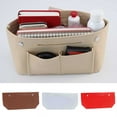 thumbnail image 1 of SPRING PARK Pockets Tote Bag Organiser Insert Pouch Felt Handbag Liner Travel Cosmetic Bag, 1 of 8